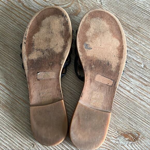 Madewell Addie Black Leather Slides - Picture 9 of 9